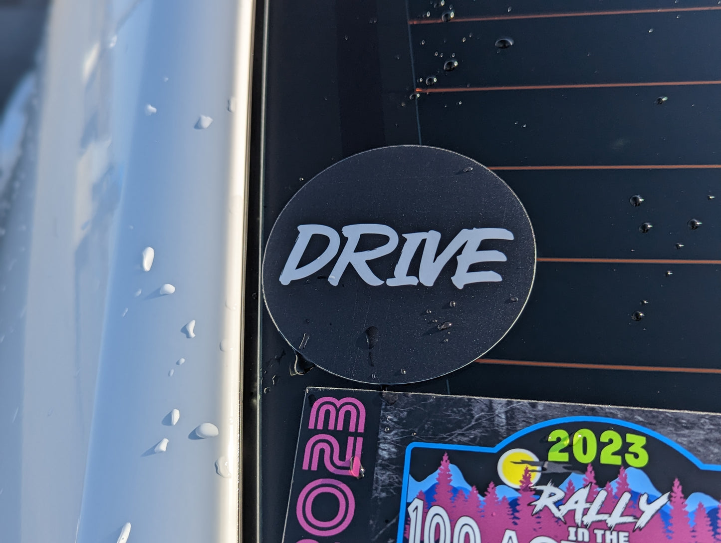 Drive Round Sticker